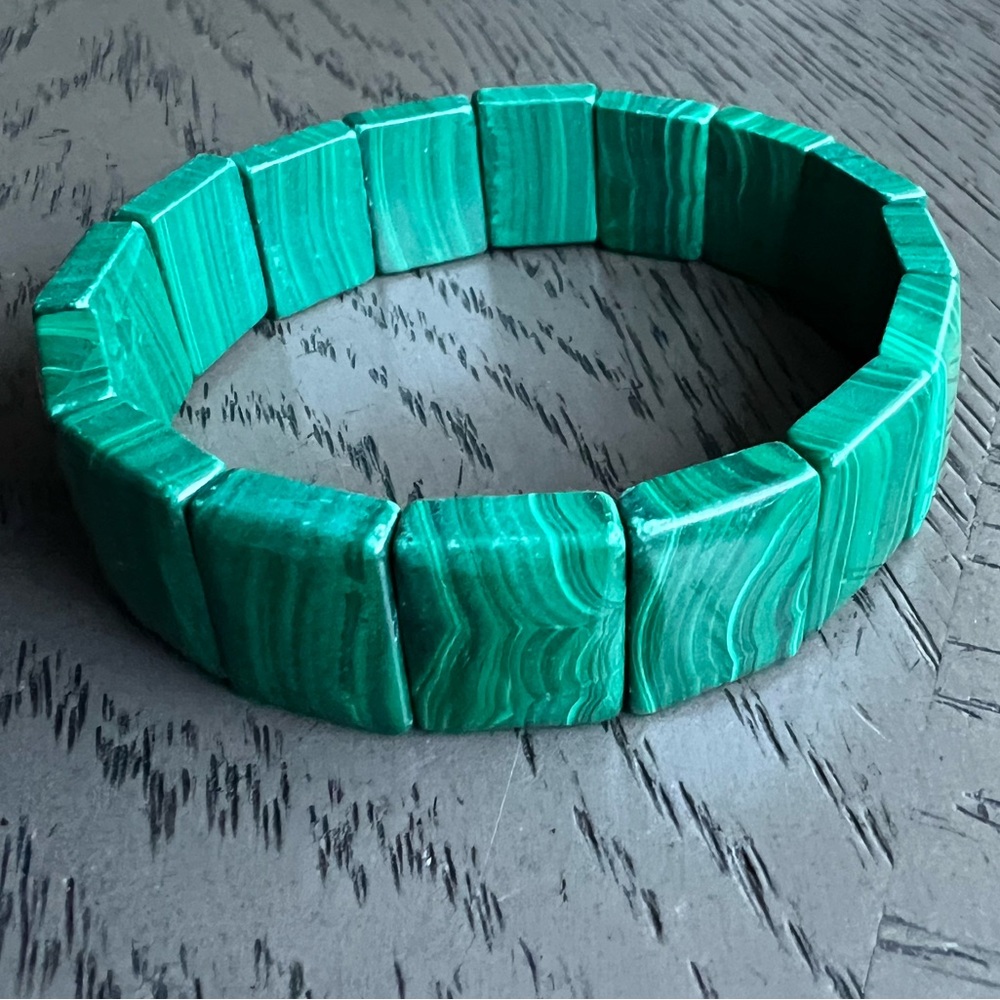 Malachite soft bangle SIZE 7’